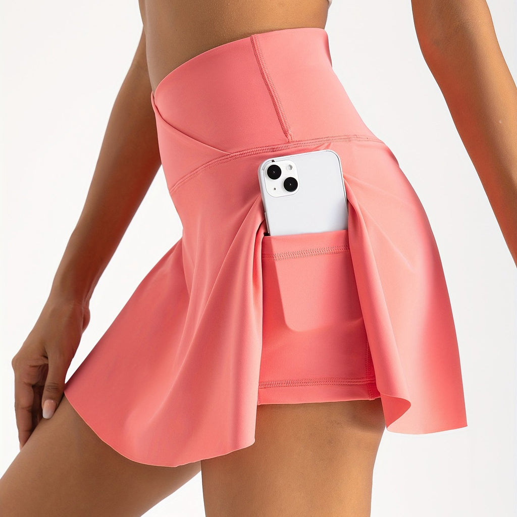 Women's 2-in-1 Skirt Shorts High Waist