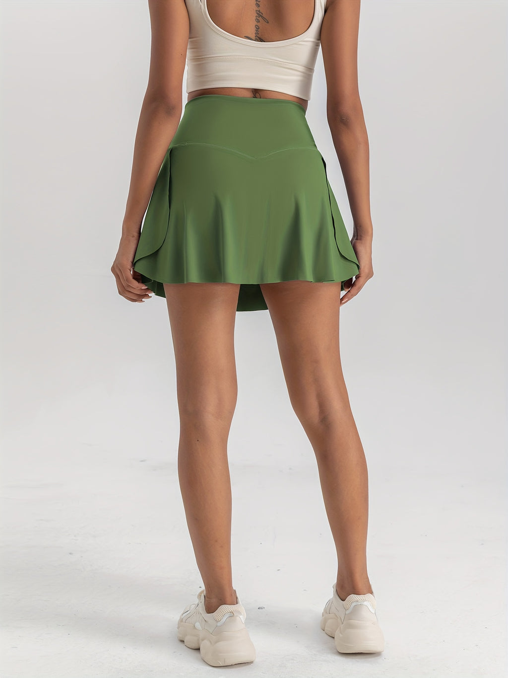Women's 2-in-1 Skirt Shorts High Waist