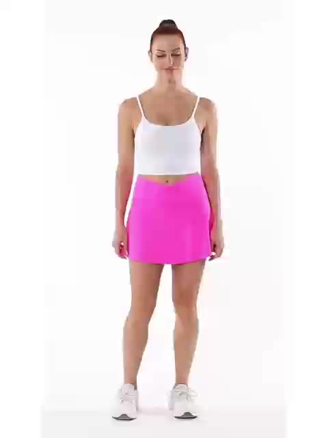 Women's 2-in-1 Skirt Shorts High Waist