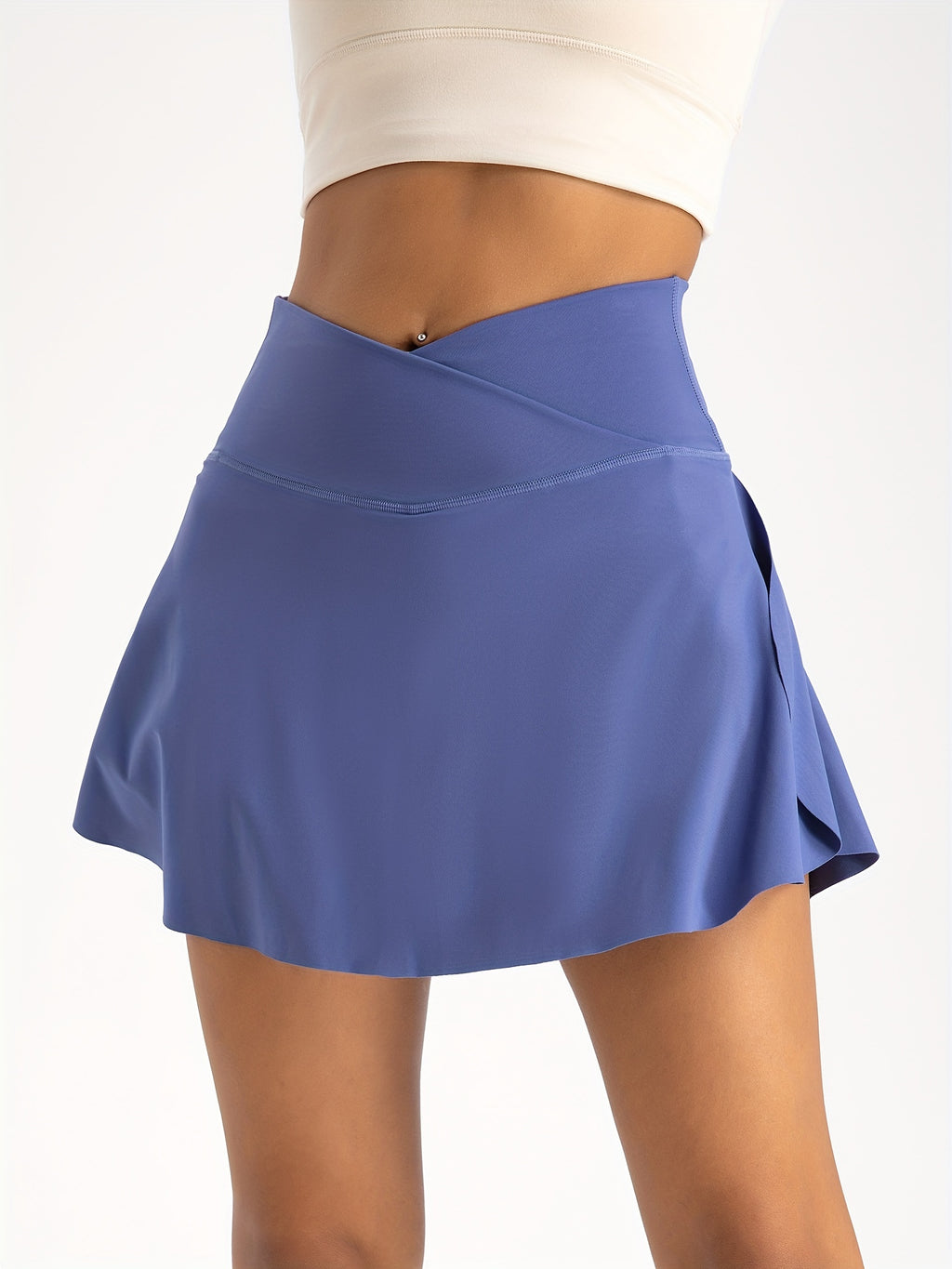 Women's 2-in-1 Skirt Shorts High Waist
