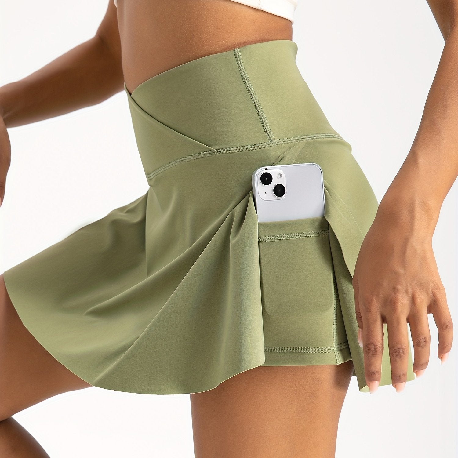 Women's 2-in-1 Skirt Shorts High Waist