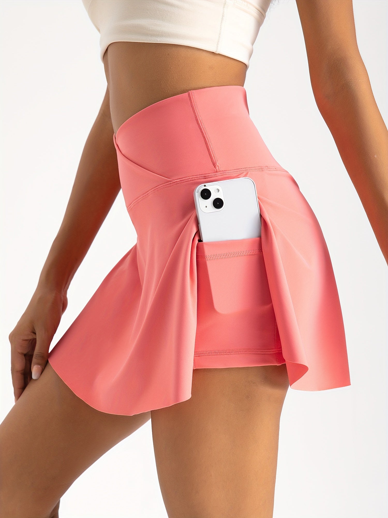Women's 2-in-1 Skirt Shorts High Waist
