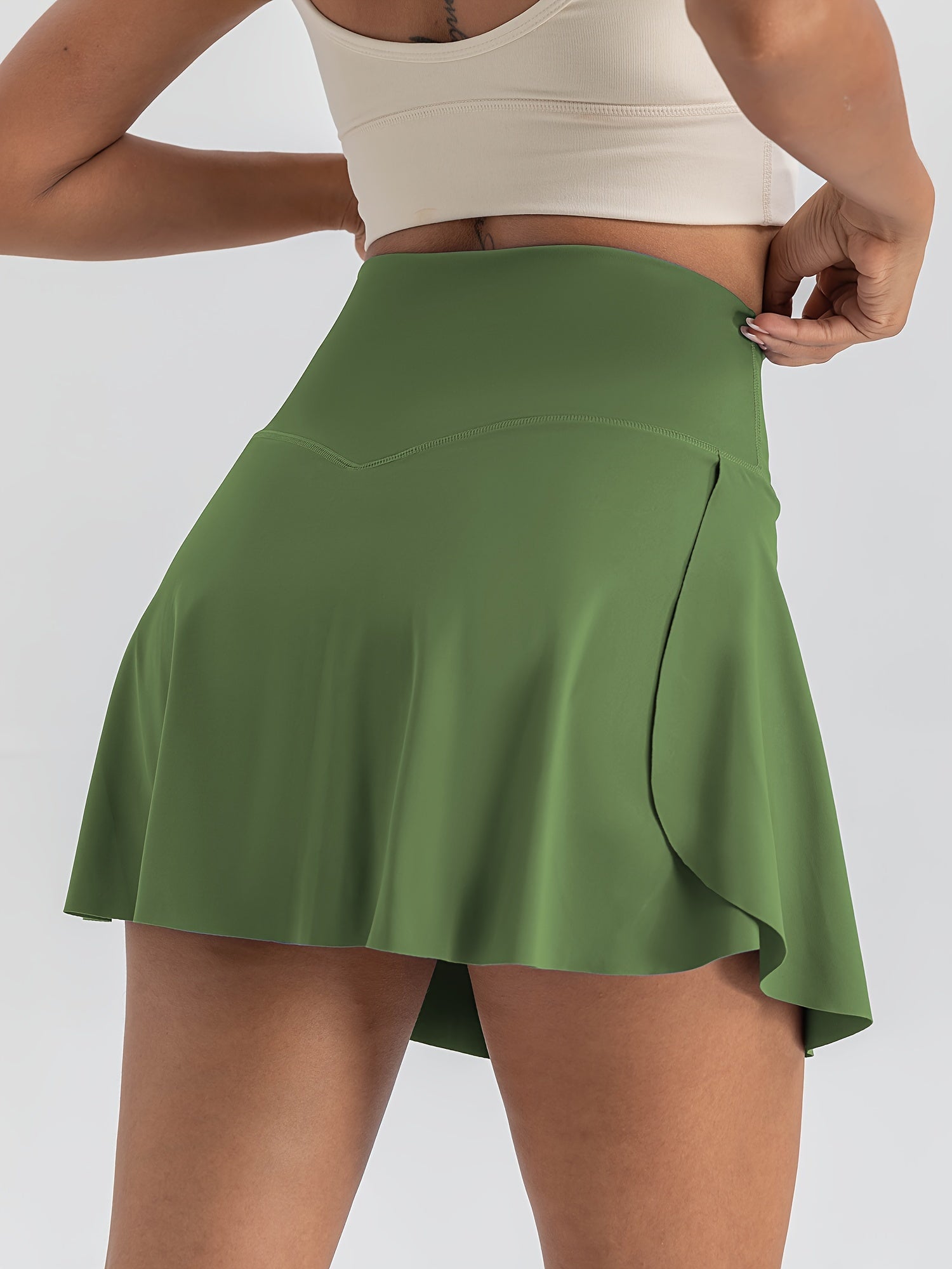 Women's 2-in-1 Skirt Shorts High Waist